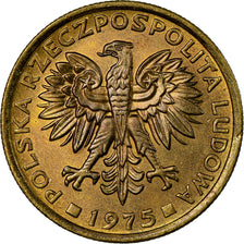 Münze, Polen, 2 Zlote, 1975, Warsaw, UNZ, Messing, KM:80.1