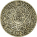 Coin, Morocco, Mohammed V, 5 Francs, AH 1352/1933, Paris, VF(30-35), Silver