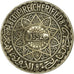 Coin, Morocco, Mohammed V, 5 Francs, AH 1352/1933, Paris, VF(30-35), Silver