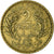 Monnaie, Tunisie, Anonymes, 2 Francs, AH 1364/1945, Paris, TTB, Aluminum-Bronze