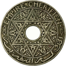 Coin, Morocco, Yusuf, 25 Centimes, 1924, Poissy, EF(40-45), Copper-nickel