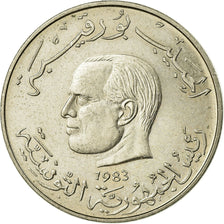 Coin, Tunisia, Dinar, 1983, AU(50-53), Copper-nickel, KM:304