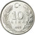 Moneda, Turquía, 10 Lira, 1986, EBC+, Aluminio, KM:964