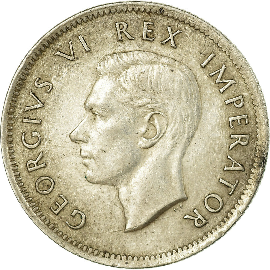 Münze, Südafrika, George VI, Shilling, 1942, SS, Silber, KM:28