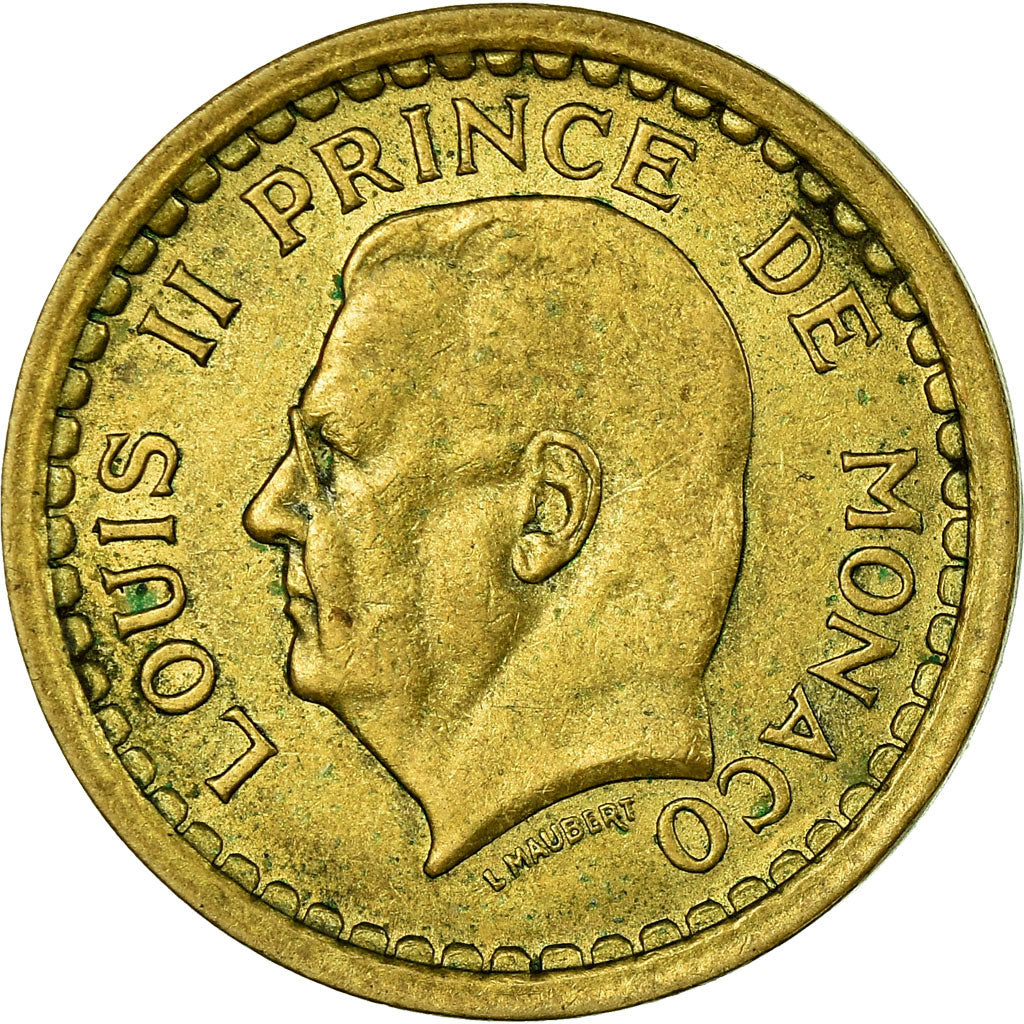 Münze, Monaco, Louis II, Franc, 1943, SS, Aluminum-Bronze, KM:120A