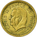 Münze, Monaco, Louis II, Franc, 1943, SS, Aluminum-Bronze, KM:120A