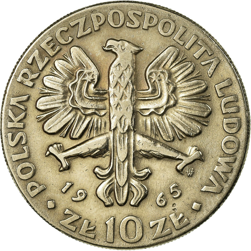 Monnaie, Pologne, 10 Zlotych, 1965, Warsaw, TTB, Copper-nickel, KM:54
