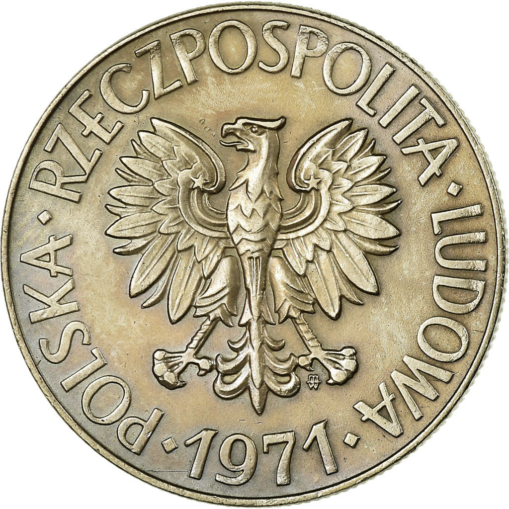 Monnaie, Pologne, 10 Zlotych, 1971, Warsaw, TTB+, Copper-nickel, KM:50a