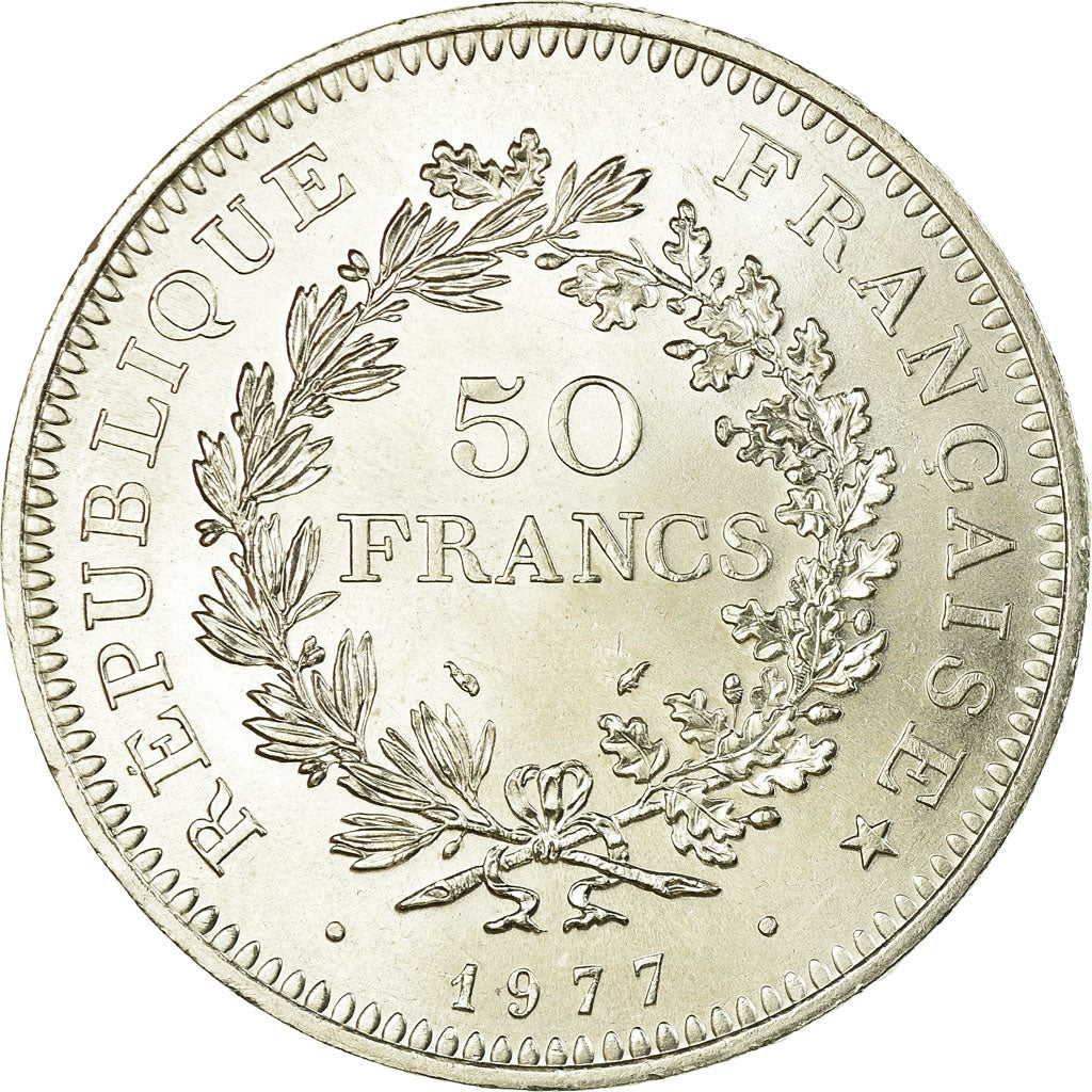 Monnaie, France, Hercule, 50 Francs, 1977, Paris, SUP+, Argent, Gadoury:882