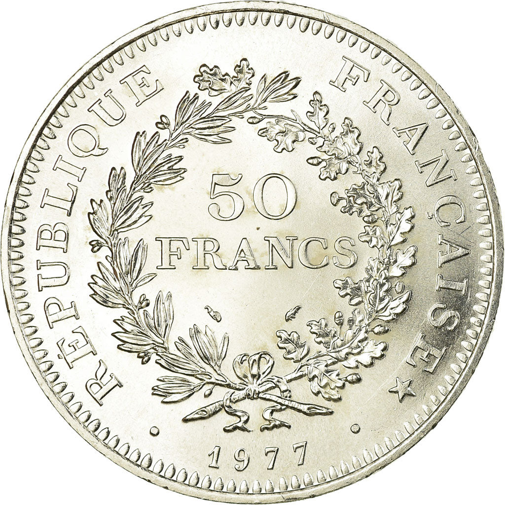 Monnaie, France, Hercule, 50 Francs, 1977, Paris, SUP+, Argent, Gadoury:882