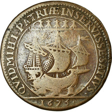 France, Token, Royal, 1675, VF(20-25), Copper, Feuardent:8887