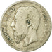 Moneda, Bélgica, Leopold II, 2 Francs, 2 Frank, 1867, BC, Plata, KM:30.1