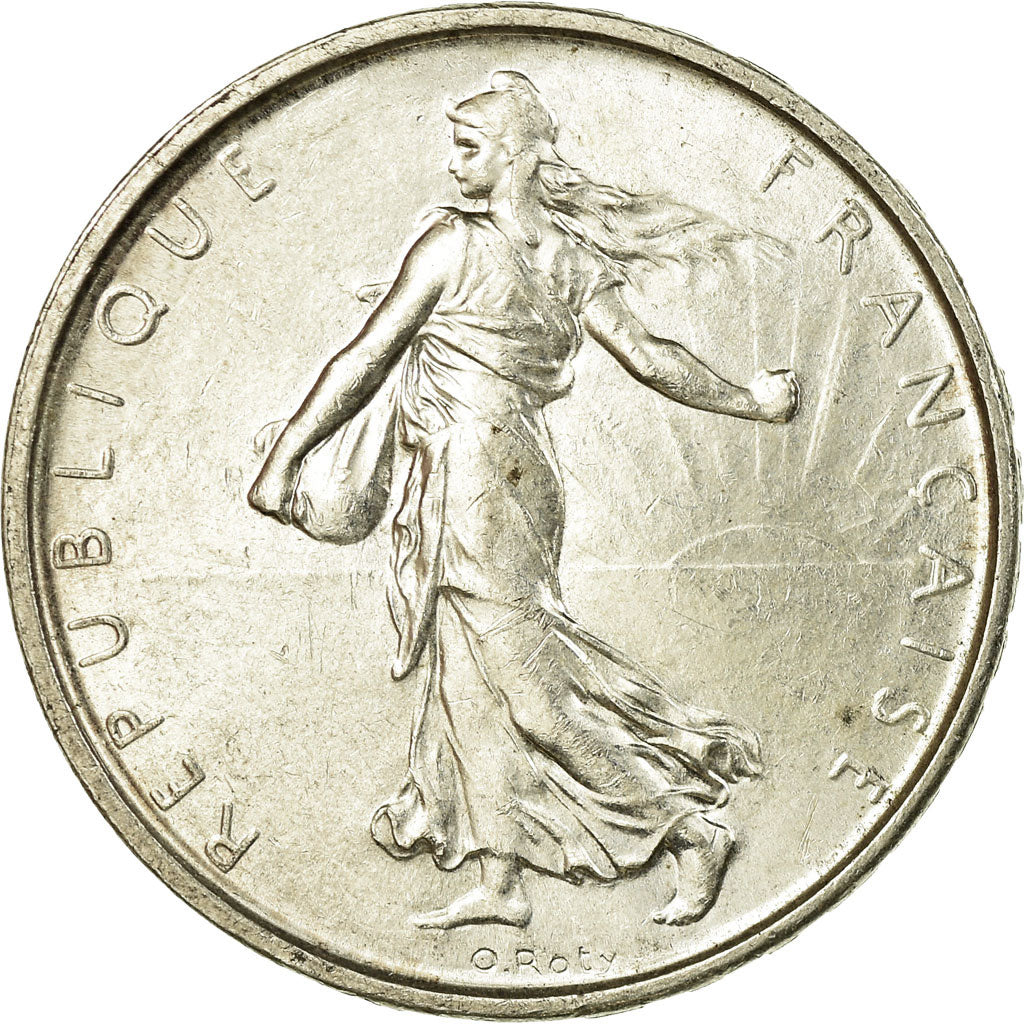Moneda, Francia, Semeuse, 5 Francs, 1961, EBC+, Plata, KM:926, Gadoury:770