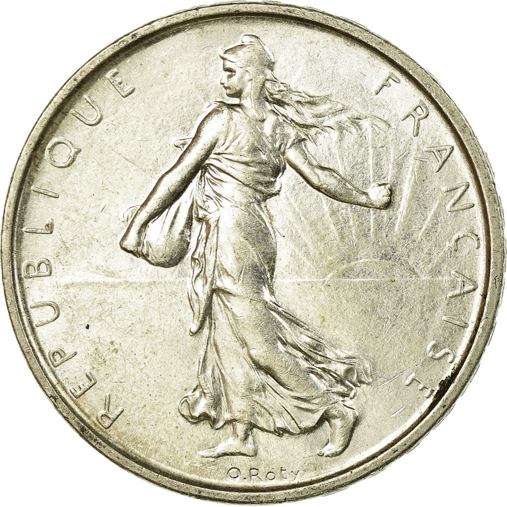 Moneta, Francja, Semeuse, 5 Francs, 1962, AU(55-58), Srebro, KM:926, Gadoury:770