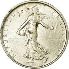 Moeda, França, Semeuse, 5 Francs, 1963, AU(55-58), Prata, KM:926, Gadoury:770