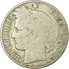 Coin, France, Cérès, Franc, 1881, Paris, VG(8-10), Silver, KM:822.1