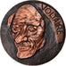 France, Médaille, Voltaire, Arts & Culture, 1970, Montané, SPL, Cuivre