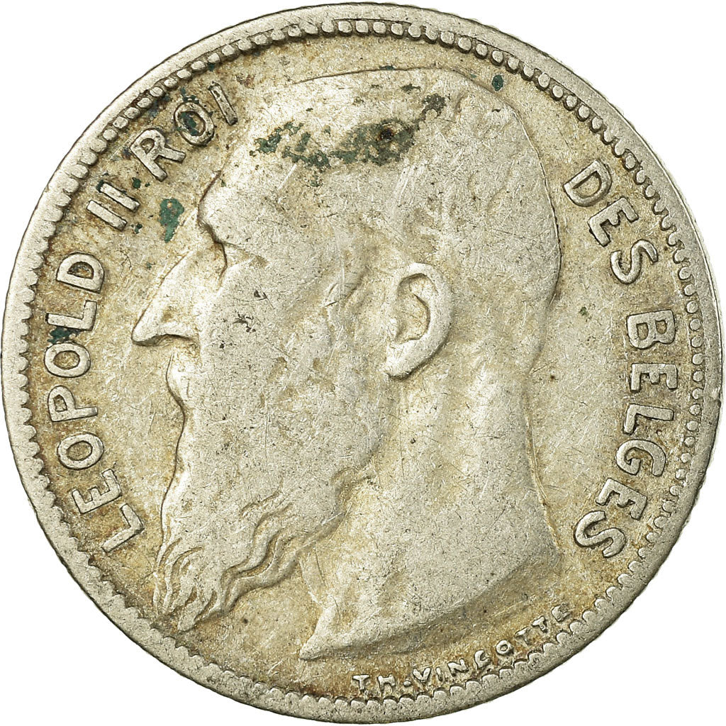 Coin, Belgium, Franc, 1904, F(12-15), Silver, KM:56.1