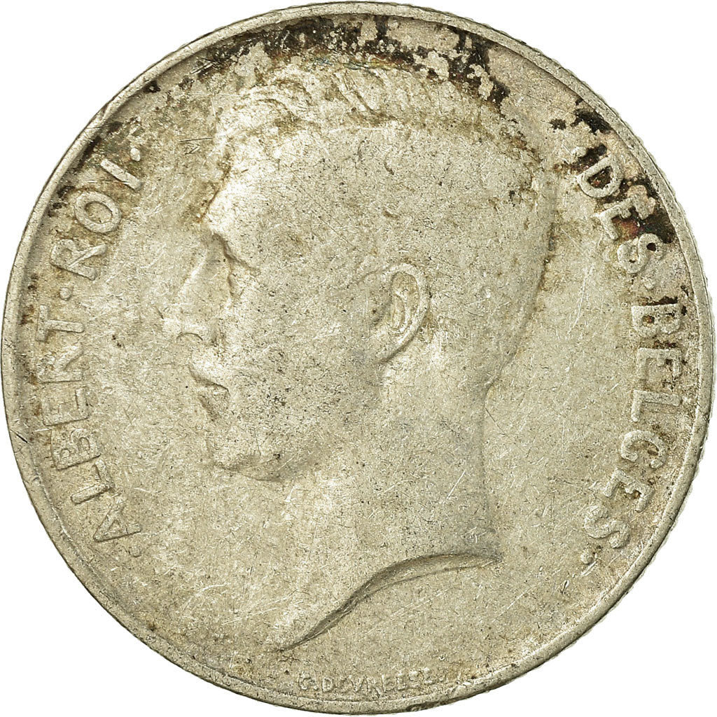 Moeda, Bélgica, Franc, 1914, VG(8-10), Prata, KM:72