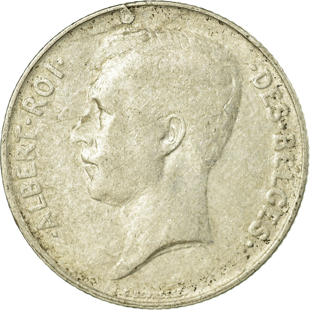 Moeda, Bélgica, Franc, 1914, VG(8-10), Prata, KM:72