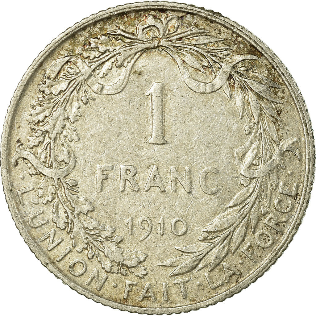 Coin, Belgium, Franc, 1910, F(12-15), Silver, KM:72