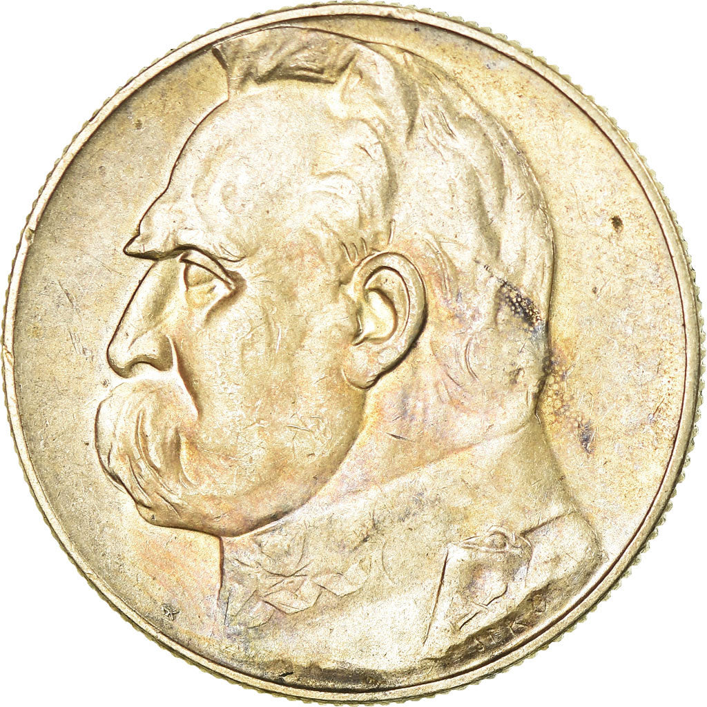 Moneda, Polonia, 5 Zlotych, 1936, Warsaw, MBC+, Plata, KM:28