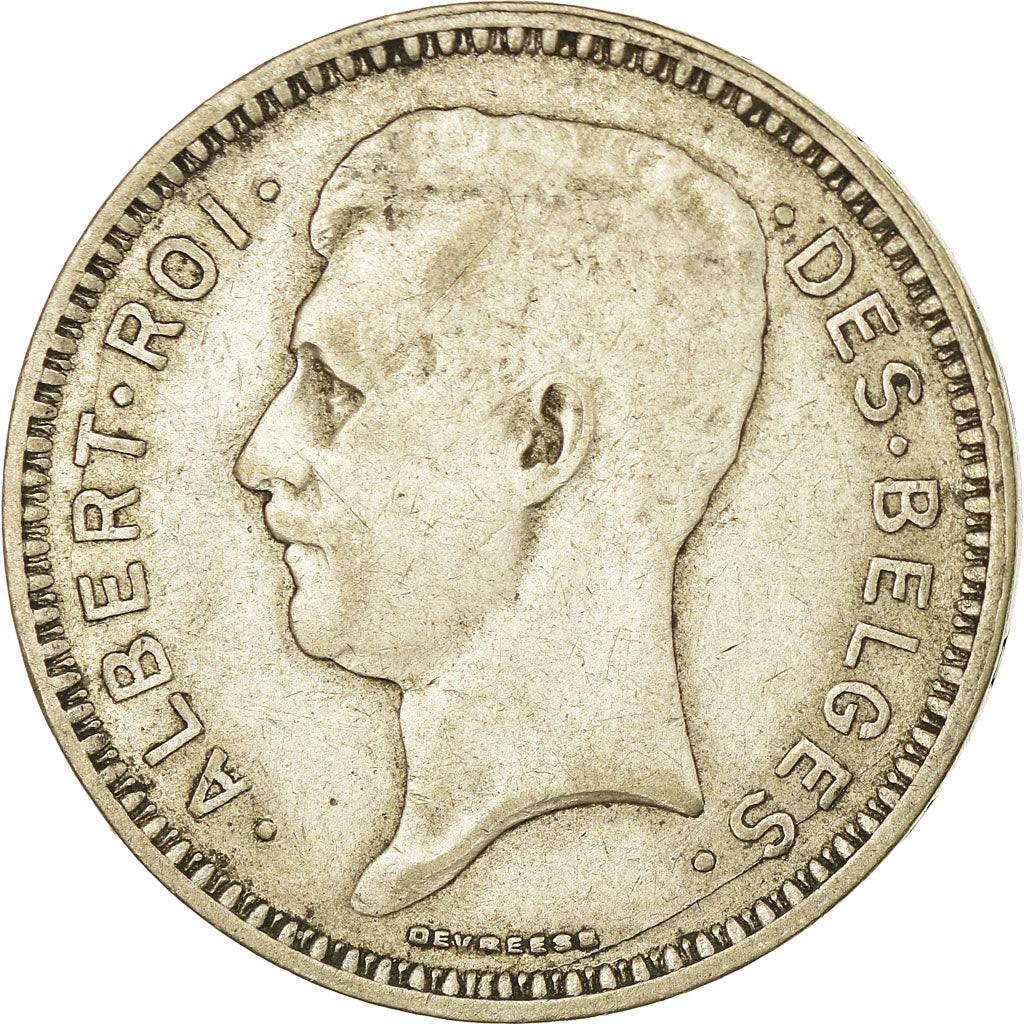 Coin, Belgium, 20 Francs, 20 Frank, 1934, VF(30-35), Silver, KM:103.1