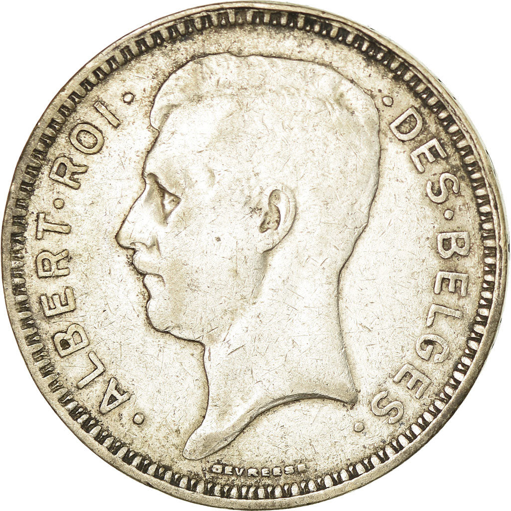 Coin, Belgium, 20 Francs, 20 Frank, 1934, VF(30-35), Silver, KM:103.1