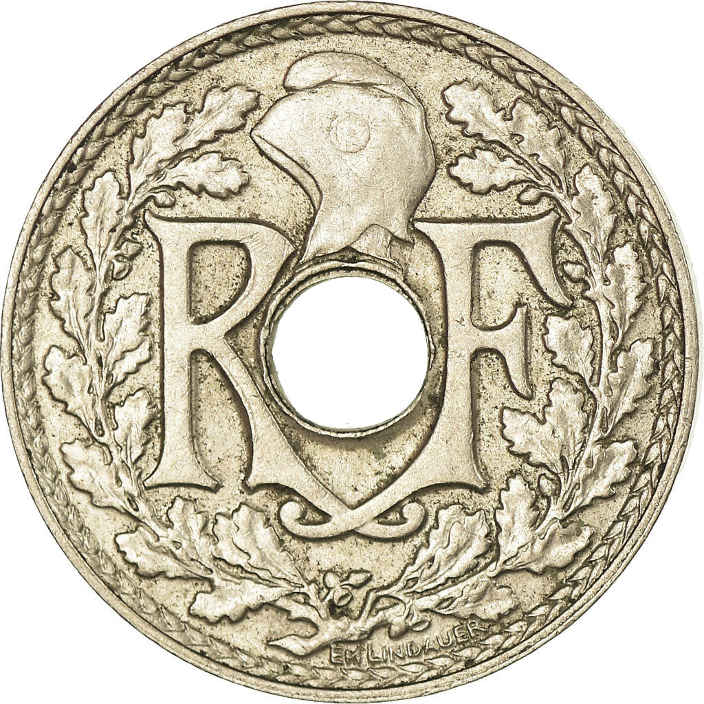 Moeda, França, Lindauer, 5 Centimes, 1938, Paris, AU(55-58), Cobre-níquel