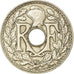 Moeda, França, Lindauer, 5 Centimes, 1938, Paris, AU(55-58), Cobre-níquel