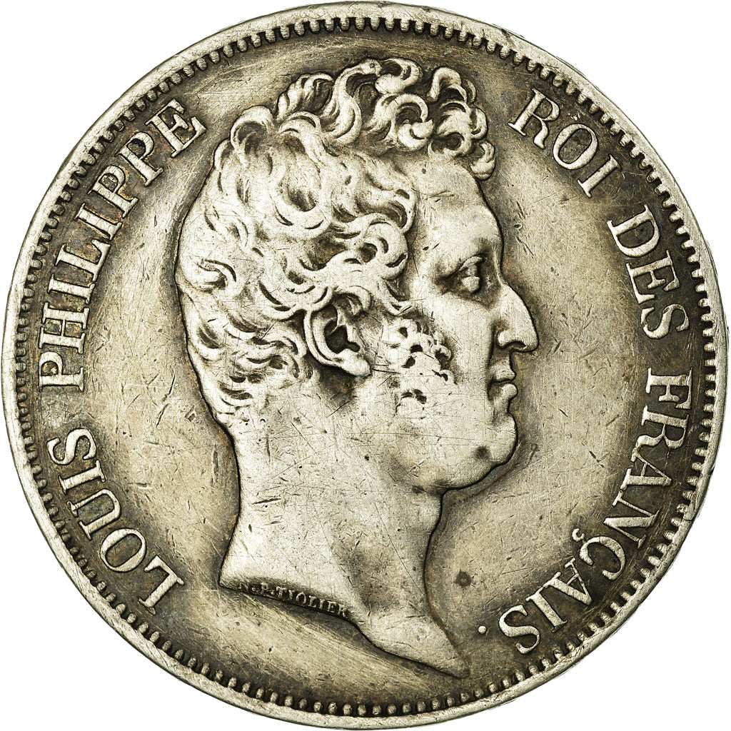 Moneta, Francia, Louis-Philippe, 5 Francs, 1830, Paris, BB, Argento
