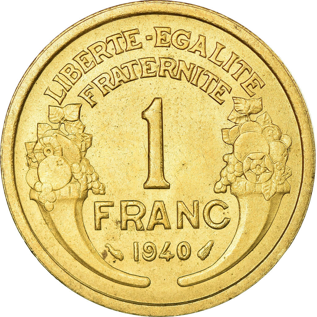 Moneda, Francia, Morlon, Franc, 1940, EBC, Aluminio - bronce, KM:885