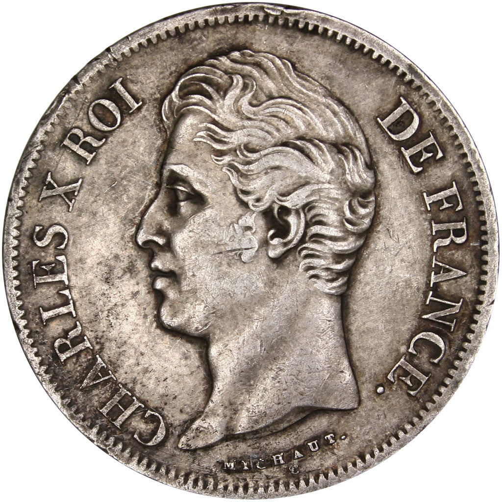 Münze, Frankreich, Charles X, 5 Francs, 1829, Rouen, SS+, Silber, Gadoury:644
