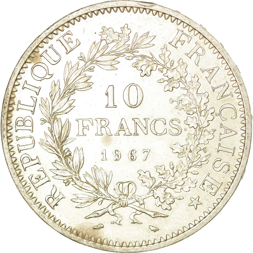 Monnaie, France, Hercule, 10 Francs, 1967, Paris, Avec accent, TTB, Argent