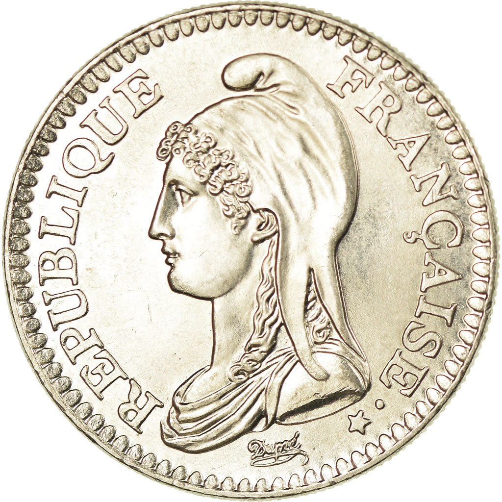 Coin, France, République, Franc, 1992, Paris, MS(60-62), Nickel, KM:1004.1