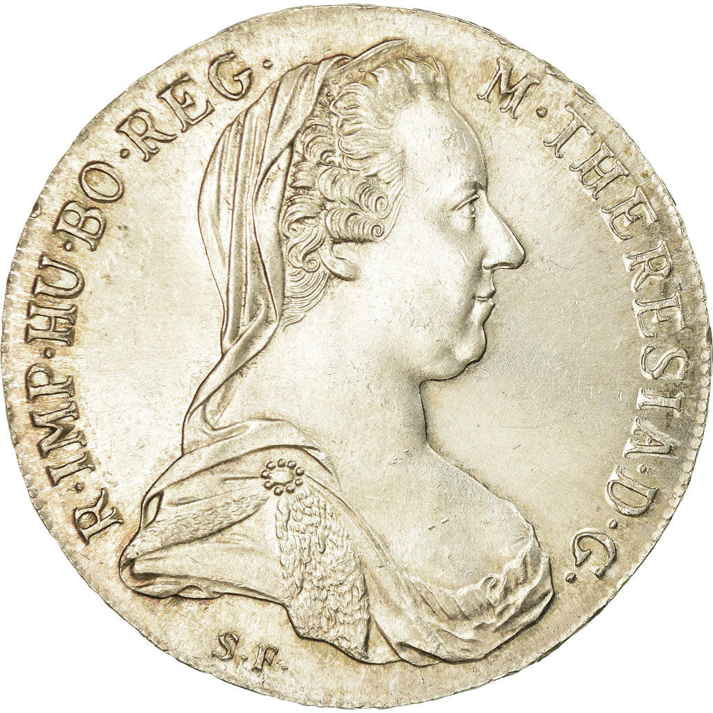 Coin, Austria, Joseph II, Thaler, 1780, Official restrike, AU(55-58), Silver