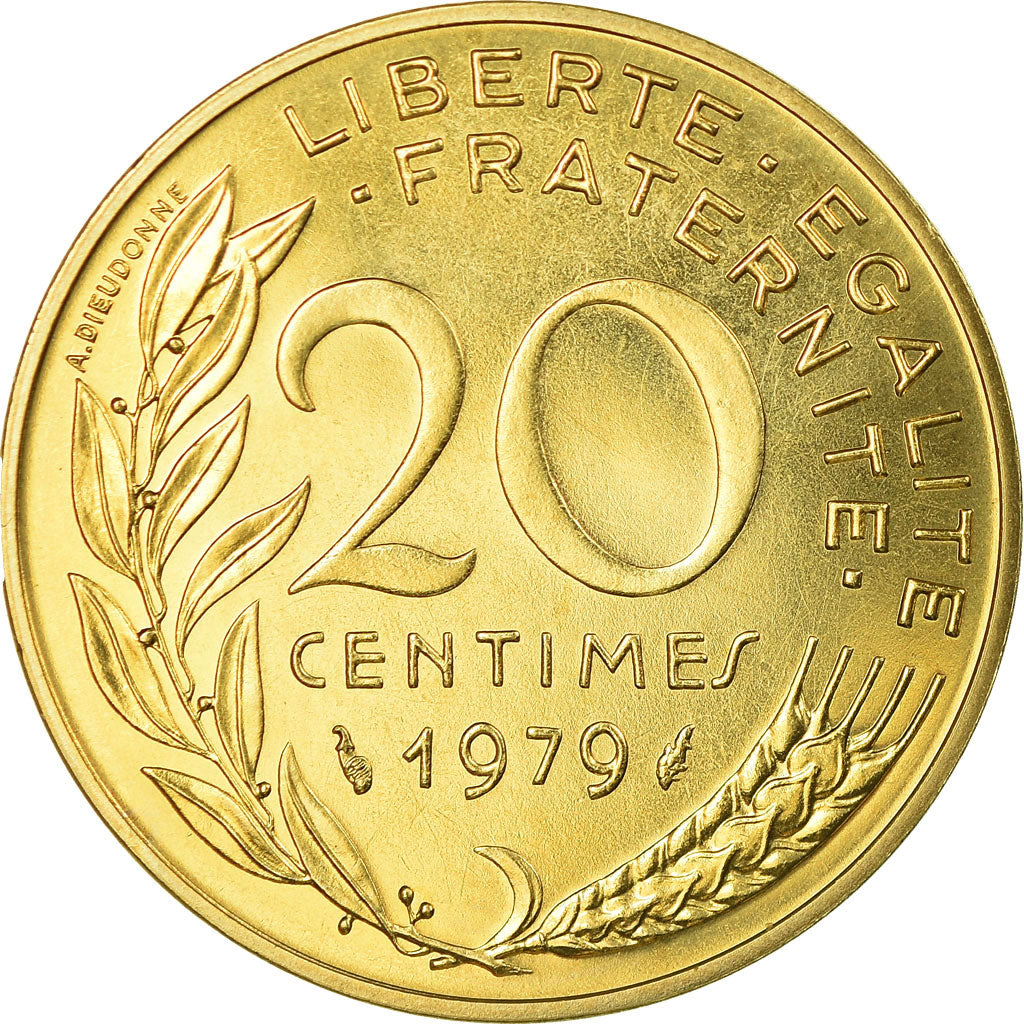 Coin, France, Marianne, 20 Centimes, 1979, Paris, FDC, MS(65-70)