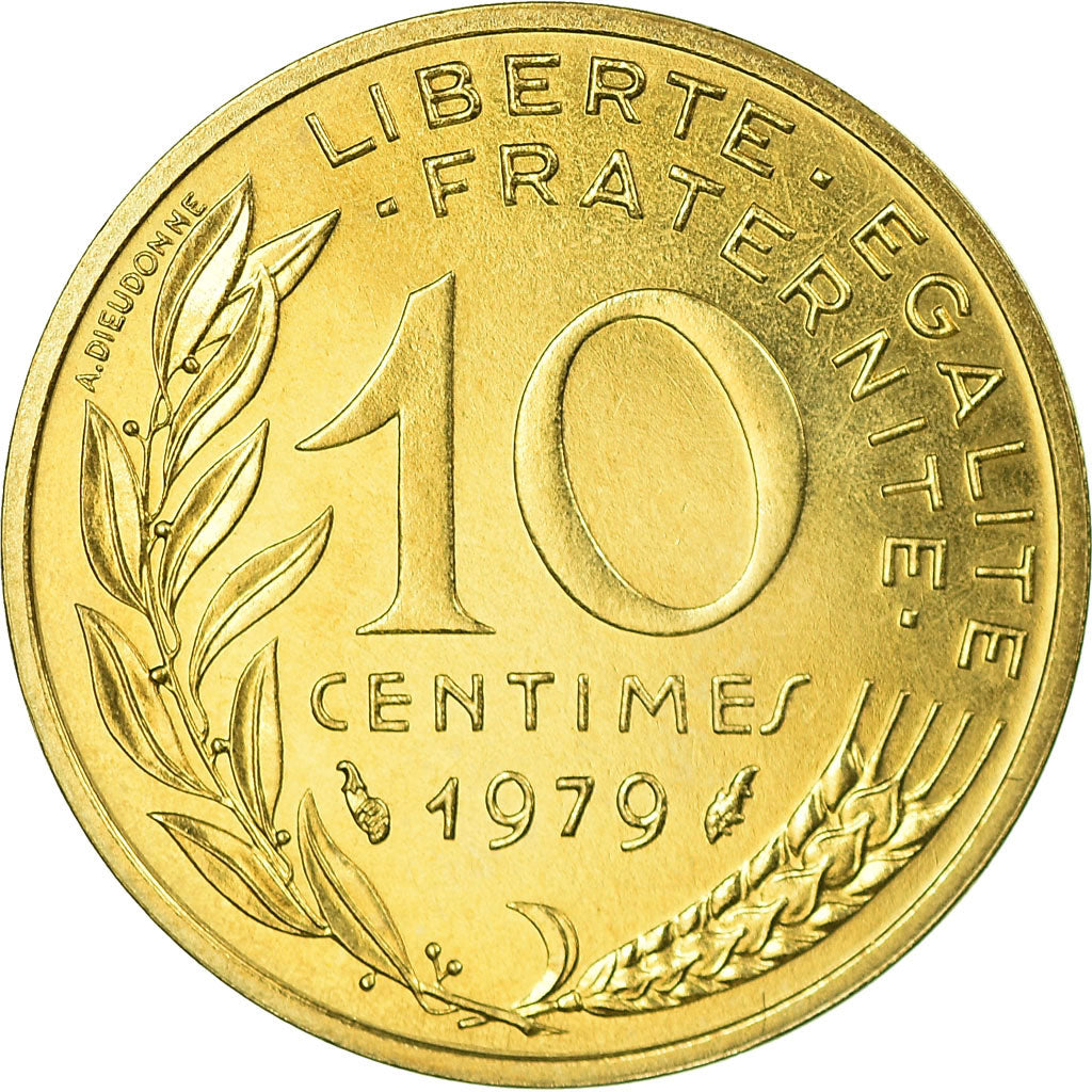 Coin, France, Marianne, 10 Centimes, 1979, Paris, FDC, MS(65-70)
