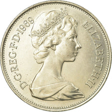 Coin, Great Britain, Elizabeth II, 10 New Pence, 1969, MS(63), Copper-nickel
