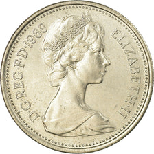 Coin, Great Britain, Elizabeth II, 5 New Pence, 1968, MS(60-62), Copper-nickel