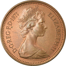 Coin, Great Britain, Elizabeth II, New Penny, 1971, MS(63), Bronze, KM:915