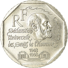 Coin, France, René Cassin, 2 Francs, 1998, AU(55-58), Nickel, KM:1213