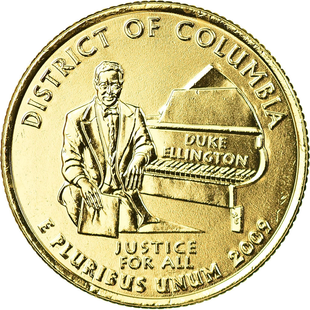 Coin, United States, Quarter, 2009, U.S. Mint, Philadelphia, golden, MS(63)