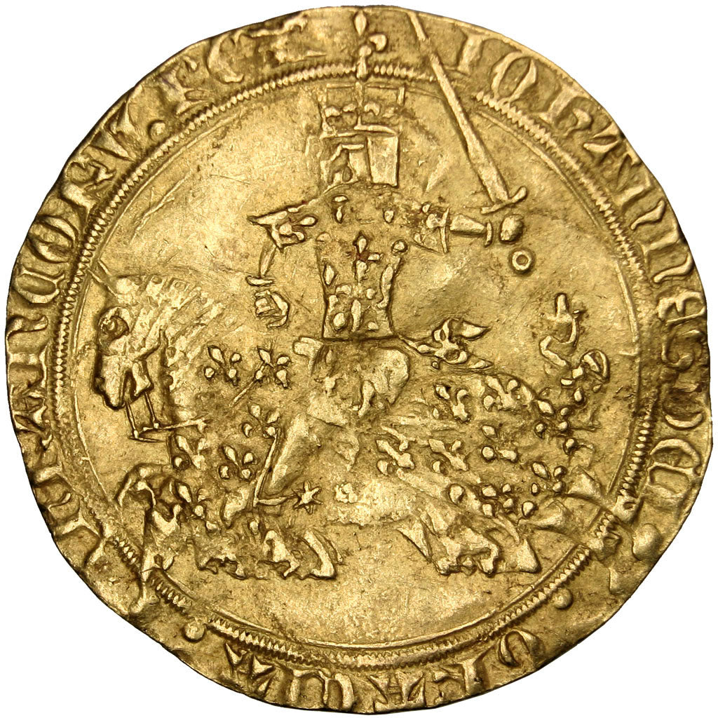 FRANCE, Franc à cheval, EF(40-45), Gold, Duplessy #294, 3.80