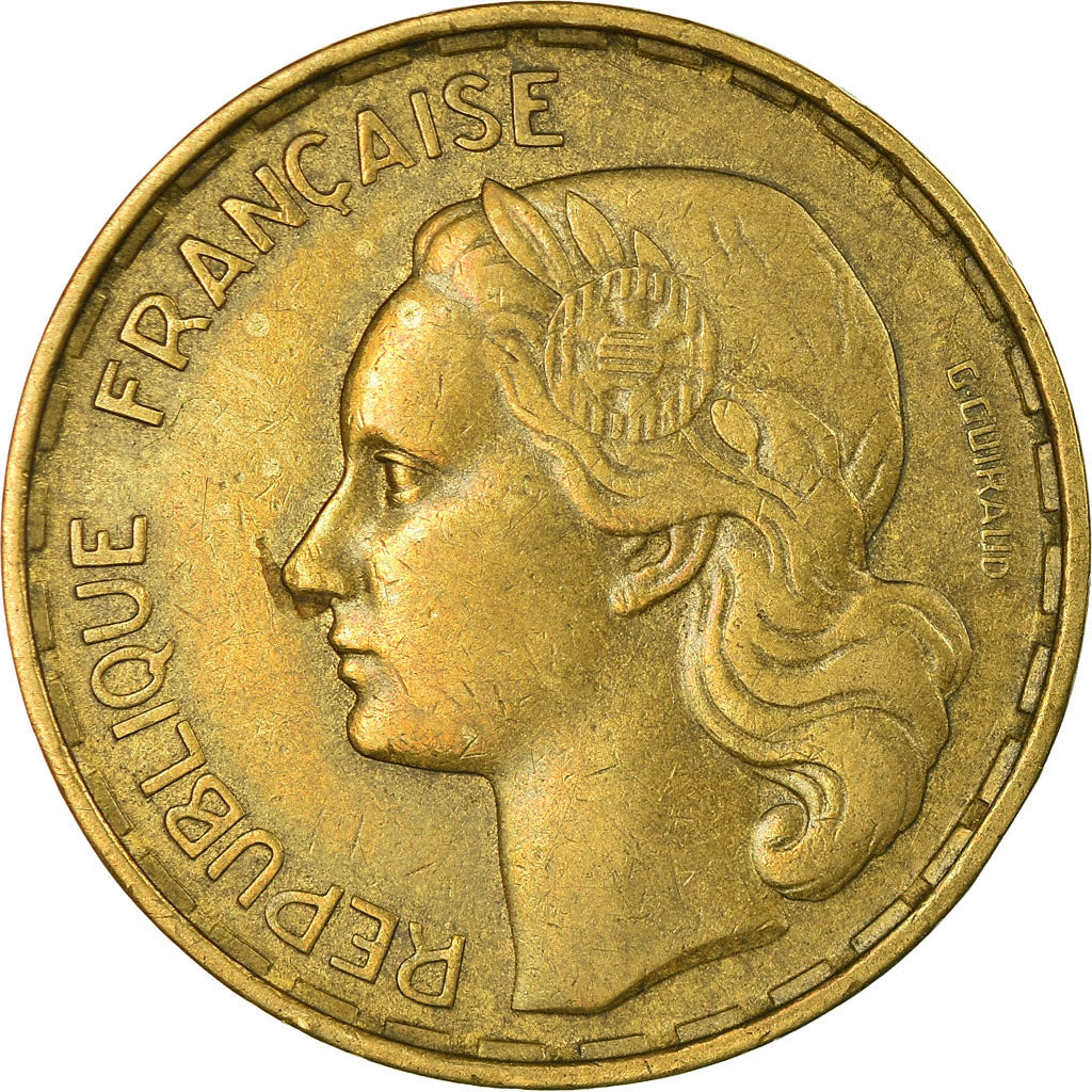 Coin, France, Guiraud, 50 Francs, 1952, Beaumont - Le Roger, EF(40-45)