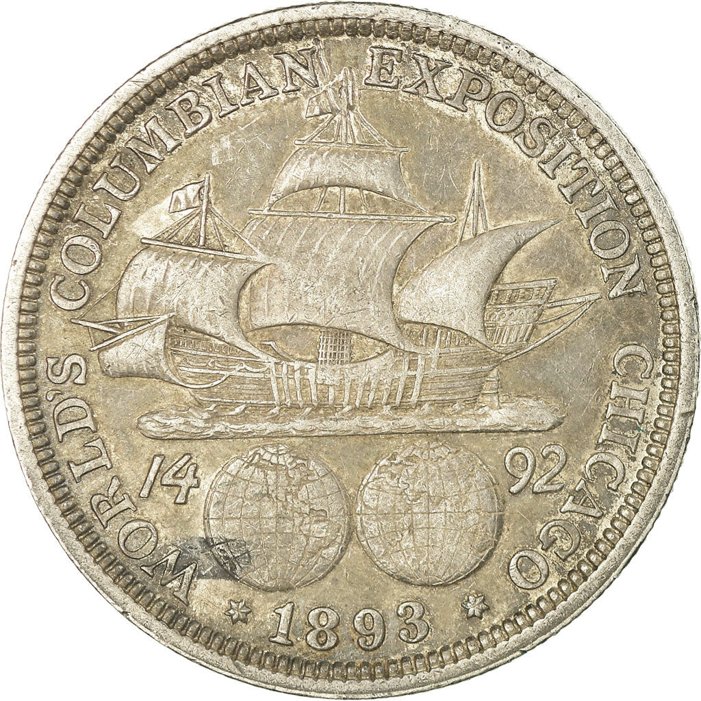 Coin, United States, Half Dollar, 1893, U.S. Mint, Philadelphia, AU(50-53)