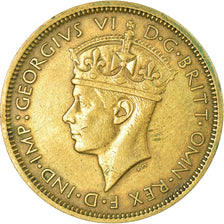 Munten, BRITS WEST AFRIKA, George VI, Shilling, 1940, FR+, Nickel-brass, KM:23
