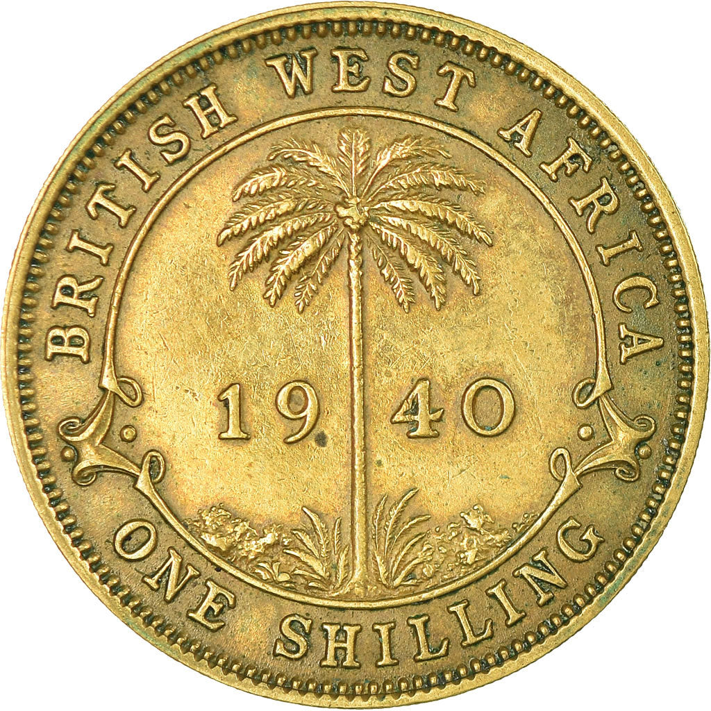 Monnaie, BRITISH WEST AFRICA, George VI, Shilling, 1940, TB+, Nickel-brass