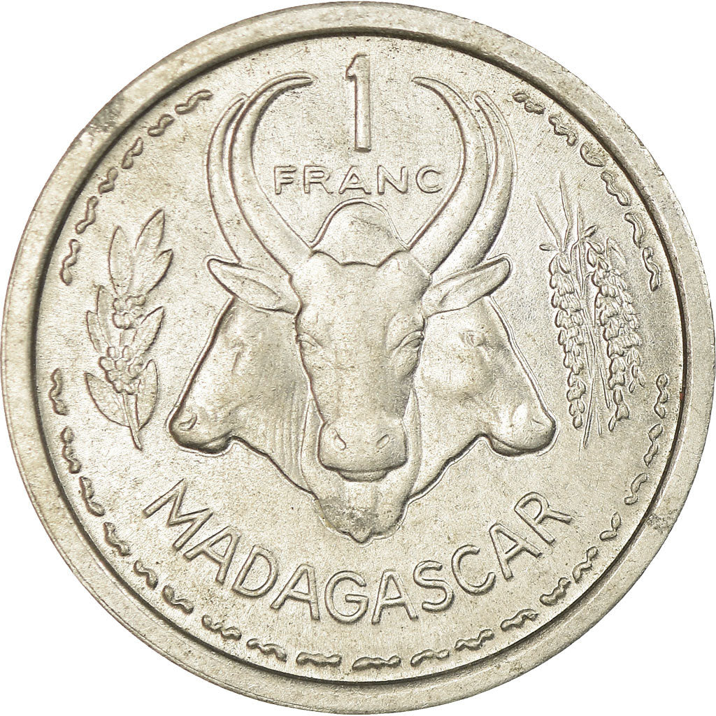 Coin, Madagascar, Franc, 1948, Paris, AU(55-58), Aluminum, KM:3
