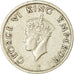 Coin, INDIA-BRITISH, George VI, 1/4 Rupee, 1947, VF(30-35), Nickel, KM:548